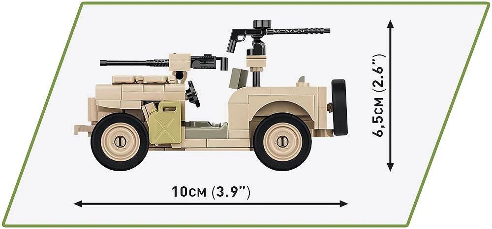 COBI HISTORICAL COLLECTION WWII WILLYS MB-SAS 2298 COBI HISTORICAL COLLECTION WWII WILLYS MB-SAS 2298