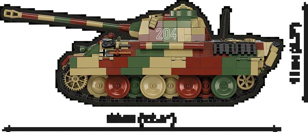 COBI HISTORICAL COLLECTION WWII PZ.KPFW. V PANTHER AUSF. A 2654 COBI HISTORICAL COLLECTION WWII PZ.KPFW. V PANTHER AUSF. A 2654