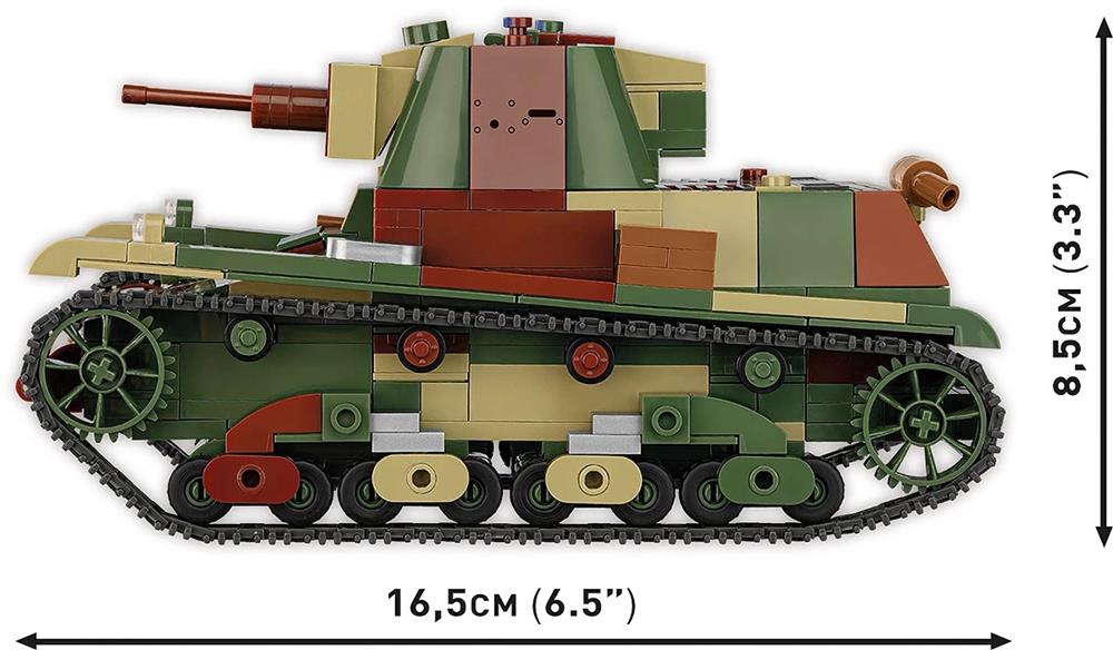 COBI HISTORICAL COLLECTION WWII LIGHT TANK 7TP 2661 COBI HISTORICAL COLLECTION WWII LIGHT TANK 7TP 2661