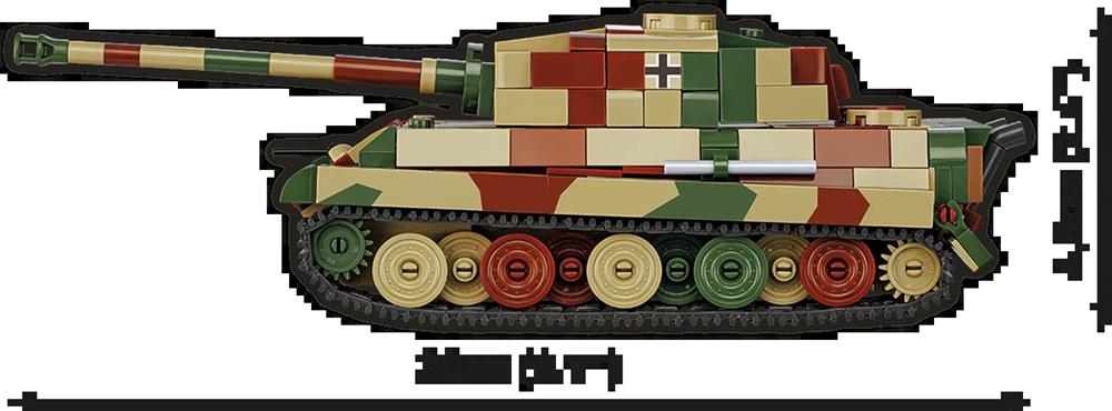 COBI HISTORICAL COLLECTION WWII PZ.KPFW. VI B TIGER II KÖNIGSTIGER 2732 COBI HISTORICAL COLLECTION WWII PZ.KPFW. VI B TIGER II KÖNIGSTIGER 2732
