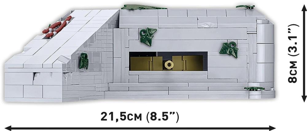 COBI HISTORICAL COLLECTION WWII GERMAN BUNKER REGELBAU 667 3136 COBI HISTORICAL COLLECTION WWII GERMAN BUNKER REGELBAU 667 3136