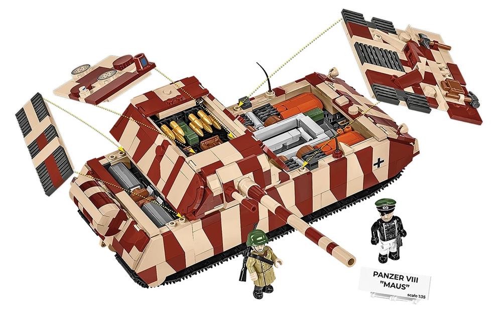 COBI HISTORICAL COLLECTION WWII PANZER VIII MAUS 3138 COBI HISTORICAL COLLECTION WWII PANZER VIII MAUS 3138