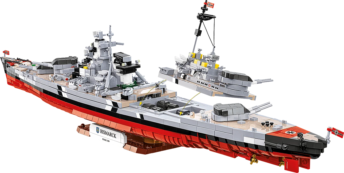 COBI HISTORICAL COLLECTION WWII BATTLESHIP BISMARCK 4860 COBI HISTORICAL COLLECTION WWII BATTLESHIP BISMARCK 4860