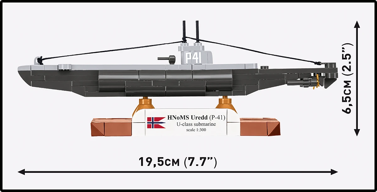 COBI HISTORICAL COLLECTION WWII HNOMS UREED (P41) U-CLASS SUBMARINE 4861 COBI HISTORICAL COLLECTION WWII HNOMS UREED (P41) U-CLASS SUBMARINE 4861