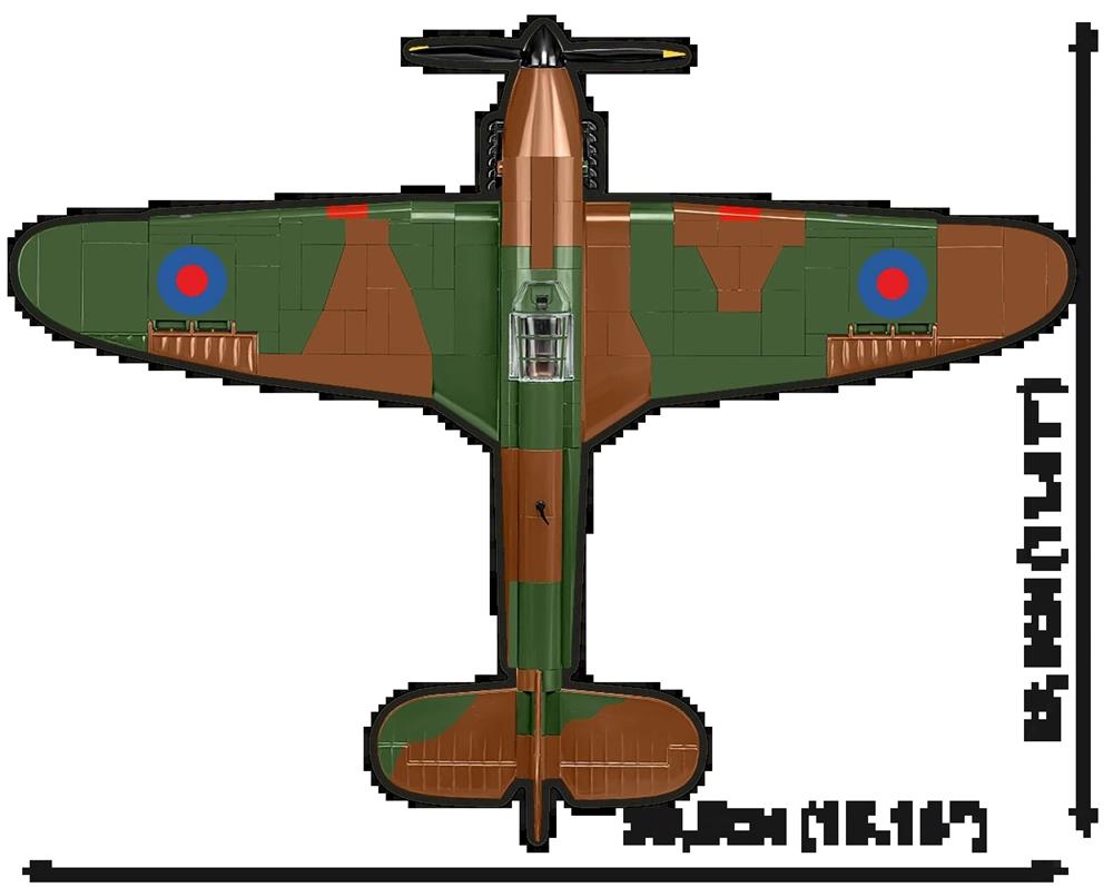 COBI HISTORICAL COLLECTION WWII HAWKER HURRICANE NO 302 SQN RAF 5762 COBI HISTORICAL COLLECTION WWII HAWKER HURRICANE NO 302 SQN RAF 5762