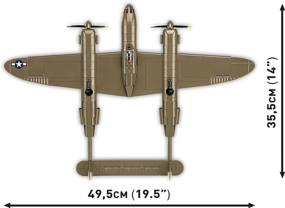 COBI HISTORICAL COLLECTION WWII LOCKHEED P-38H LIGHTNING 5763 COBI HISTORICAL COLLECTION WWII LOCKHEED P-38H LIGHTNING 5763