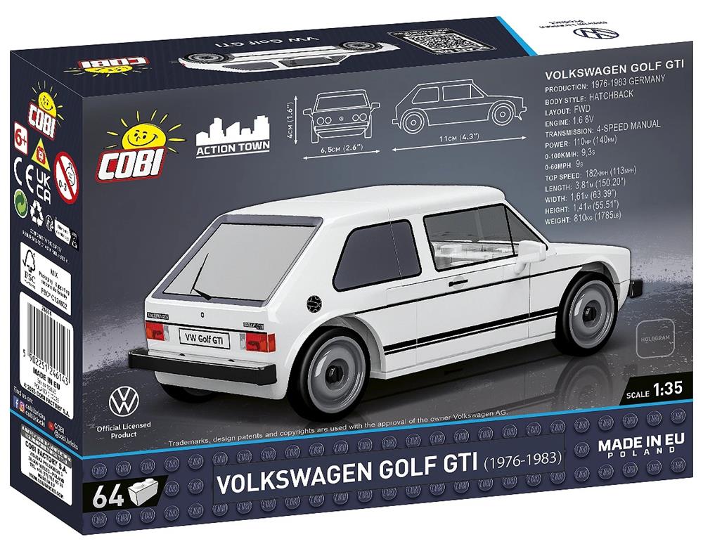 COBI CARS VOLKSWAGEN GOLF GTI (1976-1983) 24614