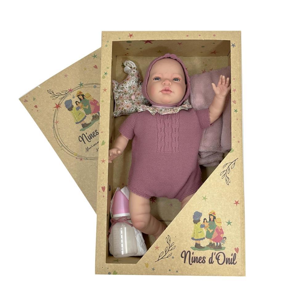 NINES D'ONIL BAMBOLA SANDRA PINK PREMIUM REBORN 46 CM 0256