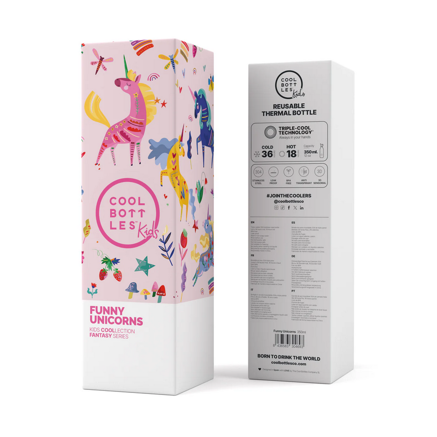 BOTTIGLIA TERMICA FUNNY UNICORNS 350ML 01519 BOTTIGLIA TERMICA FUNNY UNICORNS 350ML 01519