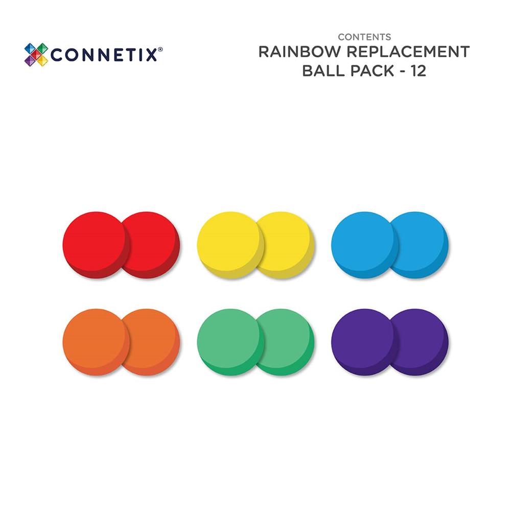 CONNETIX PALLINE ARCOBALENO IN PLASTICA 12 PEZZI