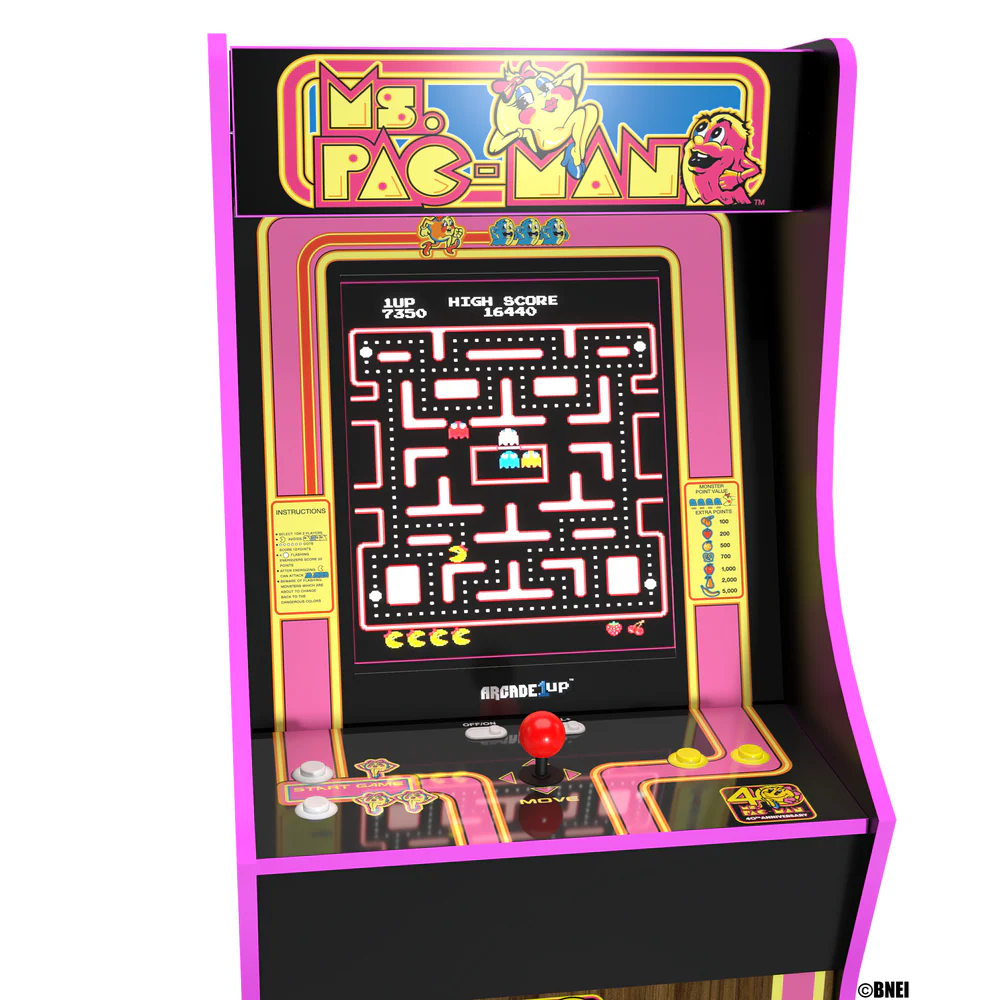 ARCADE1UP MS. PAC-MAN 40TH ANNIVERSARY ARCADE MACHINE MSP-A-20682 ARCADE1UP MS. PAC-MAN 40TH ANNIVERSARY ARCADE MACHINE MSP-A-20682