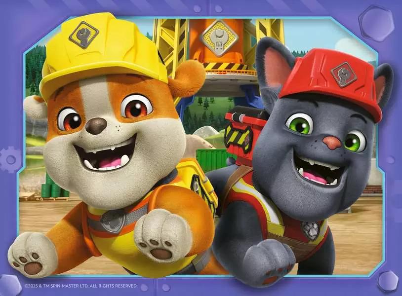 RAVENSBURGER PUZZLE RUBBLE E CREW 4 IN 1 BOX - 12/16/20/24 PZ 04188