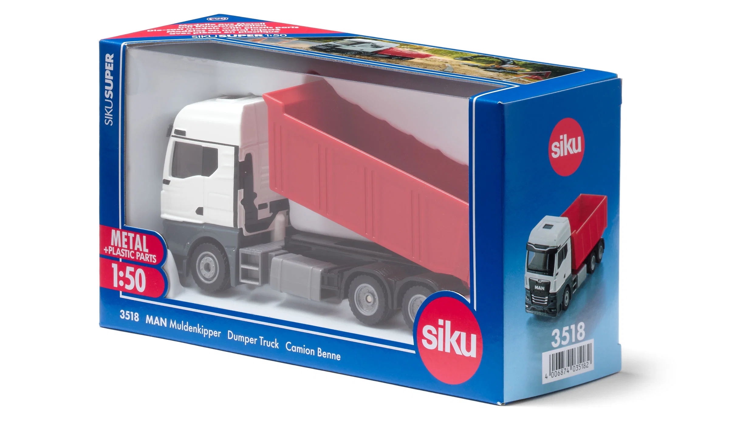 SIKU MAN DUMP TRUCK 3518