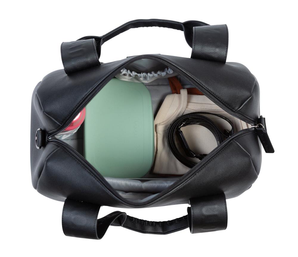 CHILDHOME MOMMY CLUB BORSA PER IL CAMBIO - SIGNATURE SIMILPELLE NERA 402757