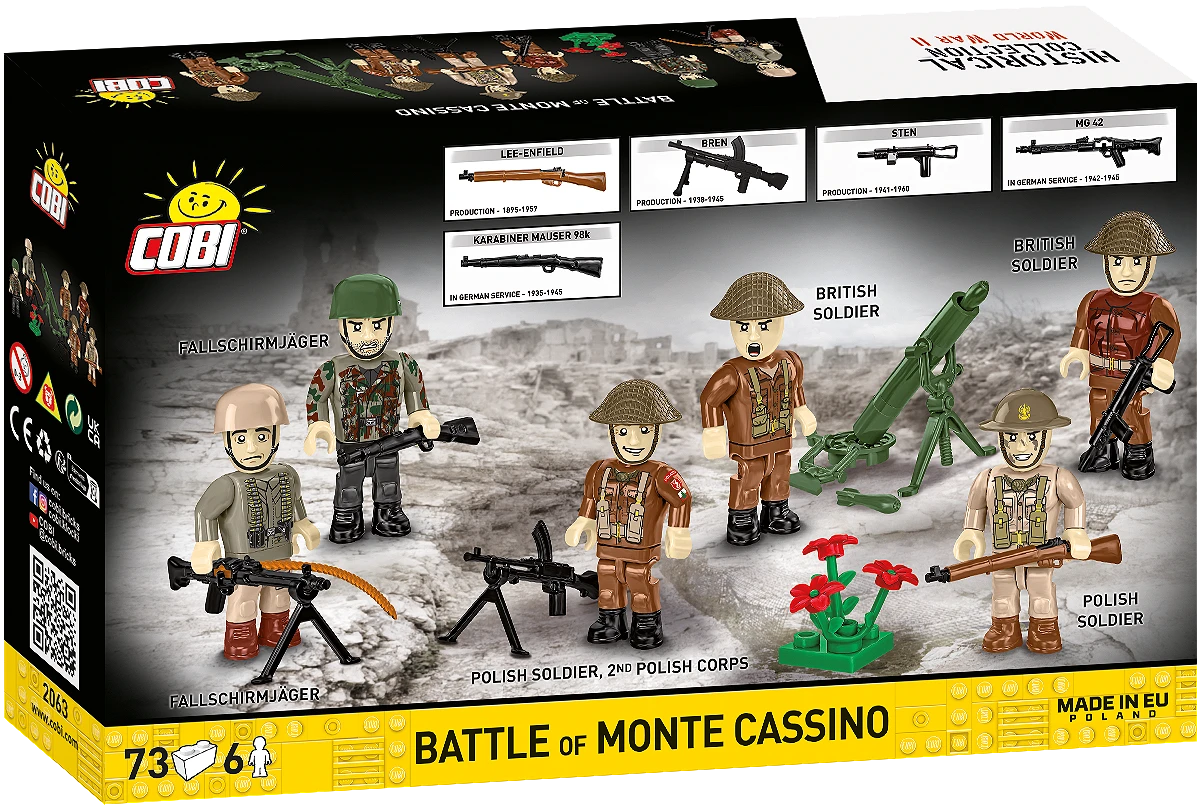 COBI HISTORICAL COLLECTION WWII LA BATTAGLIA DI MONTE CASSINO 2063 COBI HISTORICAL COLLECTION WWII LA BATTAGLIA DI MONTE CASSINO 2063