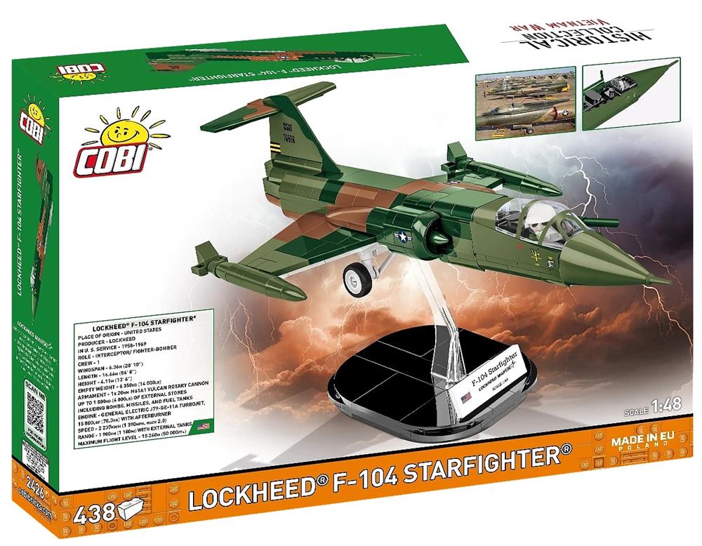 COBI HISTORICAL COLLECTION LOCKHEED F-104 STARFIGHTER 2426