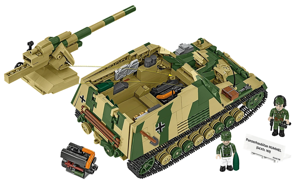 COBI HISTORICAL COLLECTION WWII PANZERHAUBITZE HUMMEL (SD.KFZ.165) 2663 COBI HISTORICAL COLLECTION WWII PANZERHAUBITZE HUMMEL (SD.KFZ.165) 2663