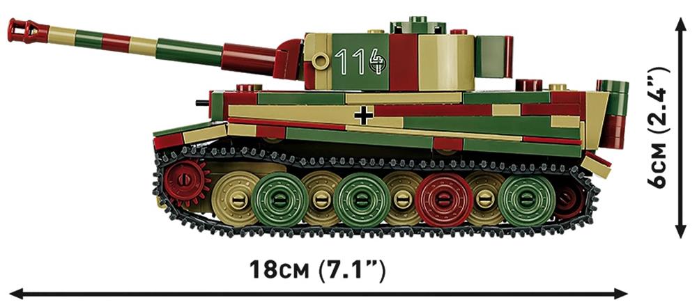 COBI HISTORICAL COLLECTION WWII PZ.KPFW. VI TIGER AUSF.E 2735 COBI HISTORICAL COLLECTION WWII PZ.KPFW. VI TIGER AUSF.E 2735