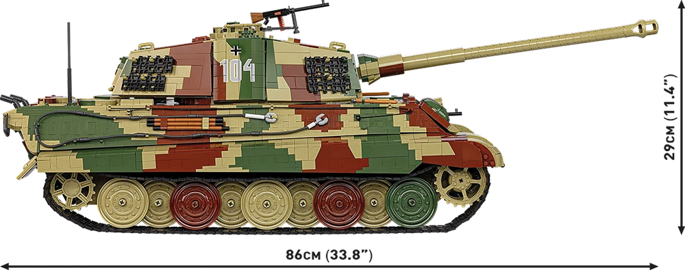 COBI HISTORICAL COLLECTION WWII TIGER II KÖNIGSTIGER 2808 COBI HISTORICAL COLLECTION WWII TIGER II KÖNIGSTIGER 2808