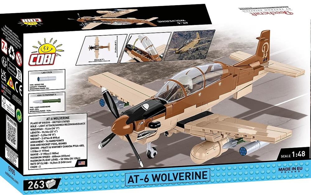 COBI ARMED FORCES AT-6 WOLVERINE 5905 COBI ARMED FORCES AT-6 WOLVERINE 5905