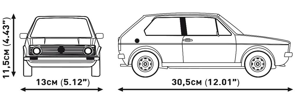 COBI CARS VOLKSWAGEN GOLF GTI (1976-1983) - EXECUTIVE EDITION 24358 COBI CARS VOLKSWAGEN GOLF GTI (1976-1983) - EXECUTIVE EDITION 24358