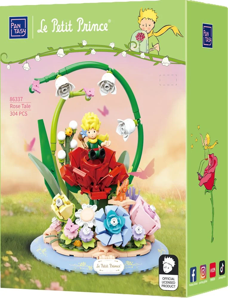 PANTASY PANTASY SET DI MATTONCINI COLLEZIONE IL PICCOLO PRINCIPE : LE PETIT PRINCE · ROSE TALE PAN86337