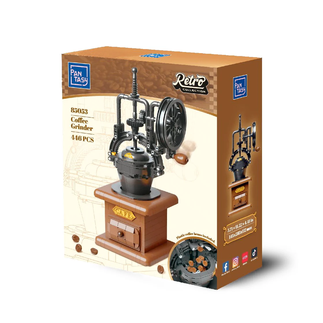 PANTASY SET DI MATTONCINI RETRÒ - IL MACINA CAFFÈ PAN85053 PANTASY SET DI MATTONCINI RETRÒ - IL MACINA CAFFÈ PAN85053