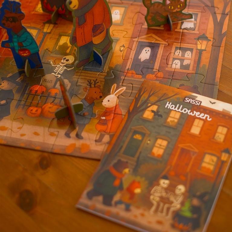 SASSI EDITORE PUZZLE GLOW IN THE DARK - HALLOWEEN