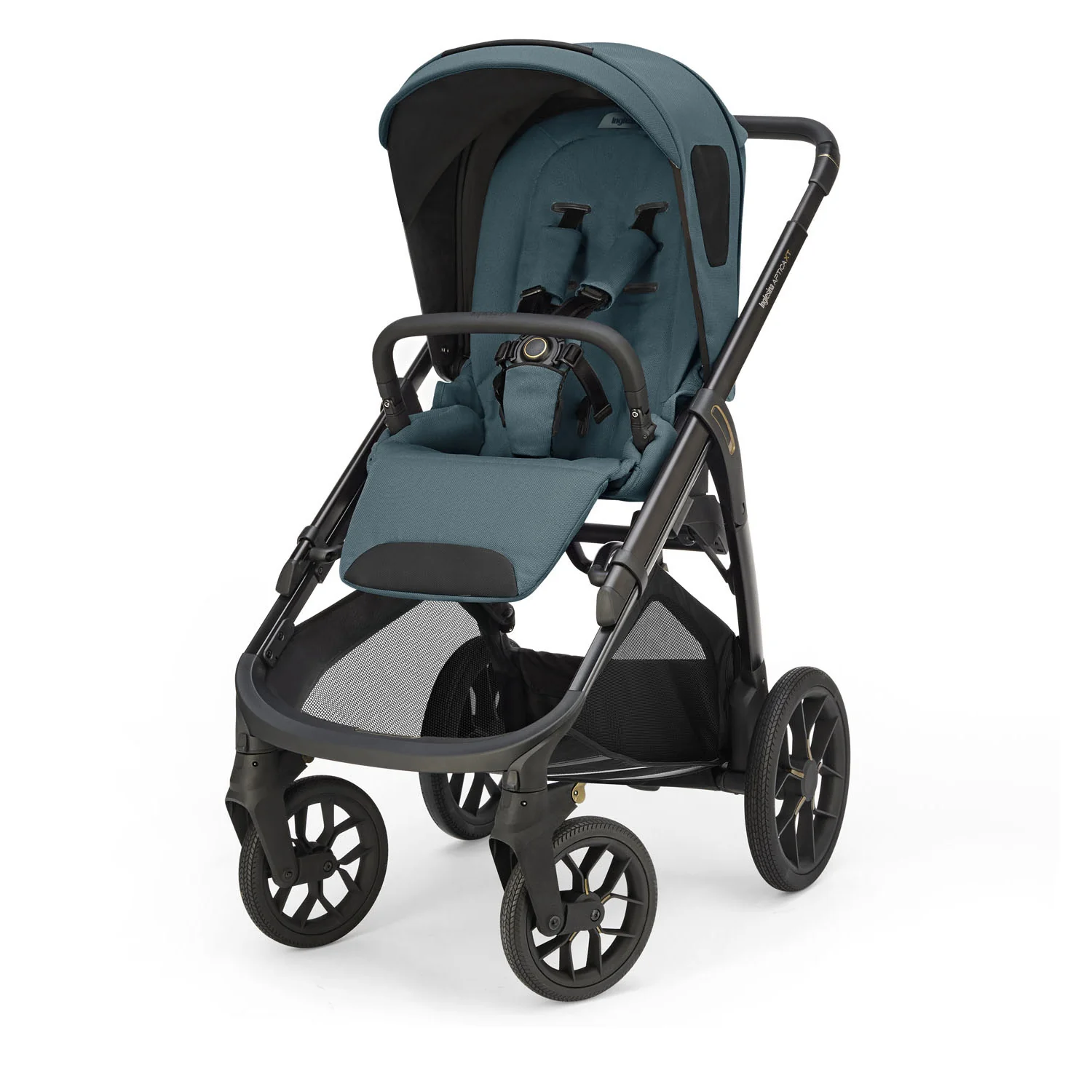 INGLESINA TRIO SYSTEM QUATTRO APTICA XT HIMALAY BLUE CON TELAIO NERO E SEGG. DARWIN INFANT RECLINE KA72T0HMB
