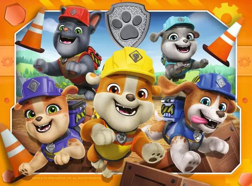 RAVENSBURGER PUZZLE RUBBLE E CREW 4 IN 1 BOX - 12/16/20/24 PZ 04188