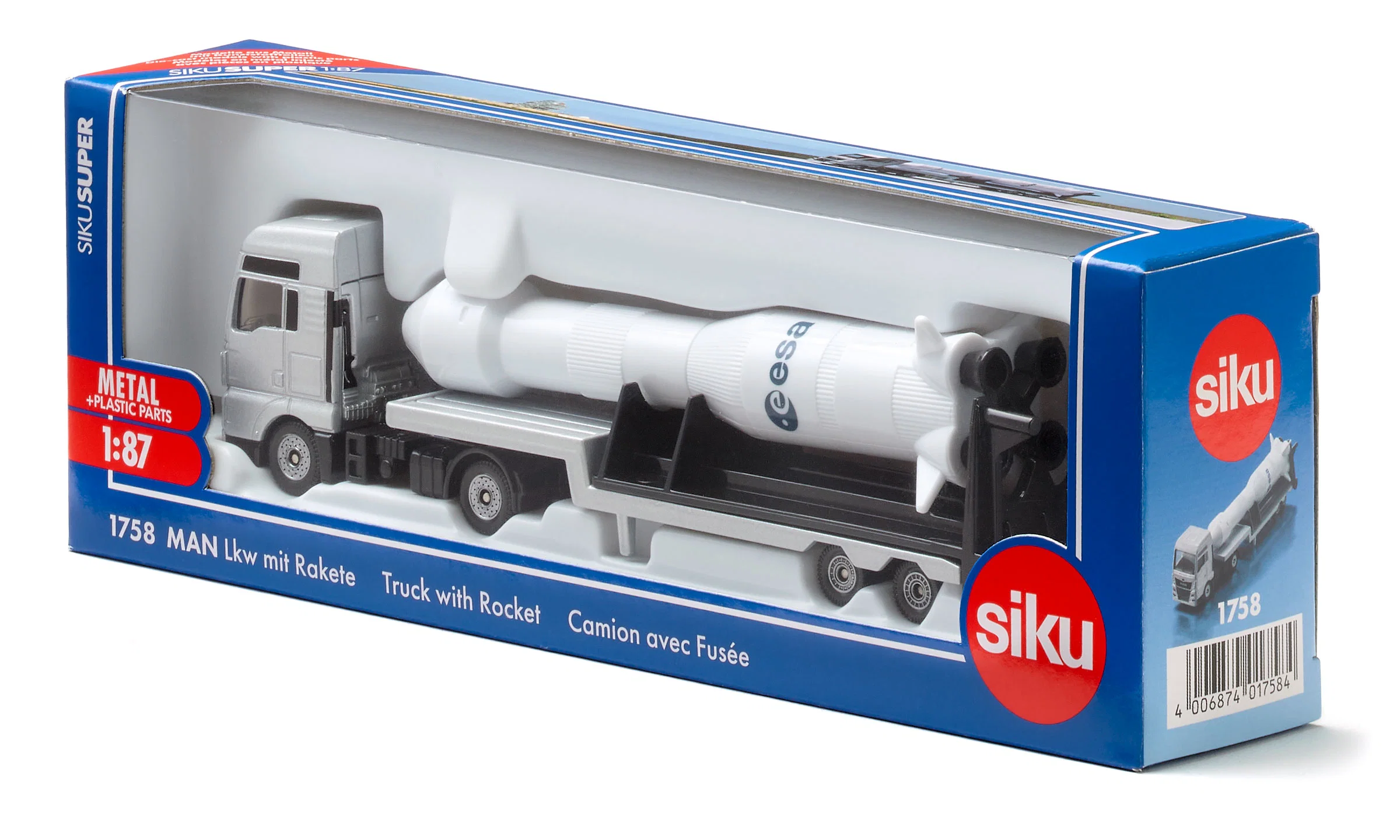 SIKU CAMION MAN CON RAZZO ESA 1758