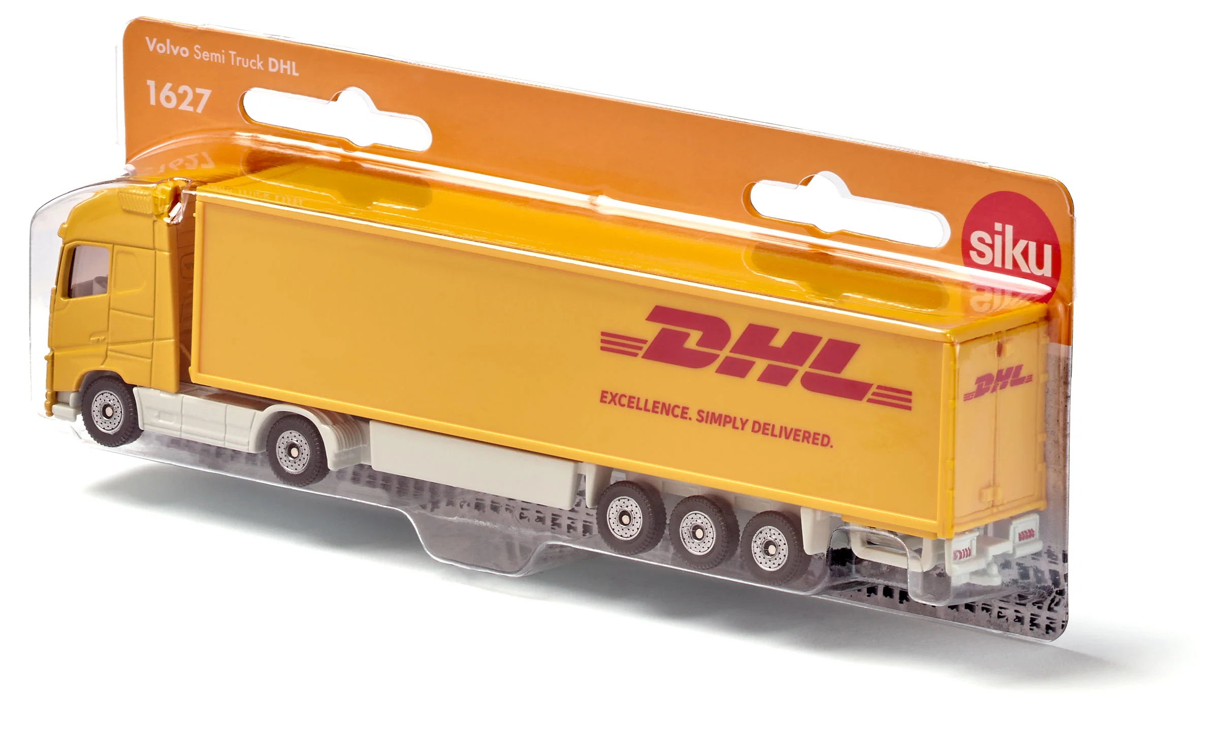 SIKU SEMIRIMORCHIO VOLVO DHL 1627 SIKU SEMIRIMORCHIO VOLVO DHL 1627