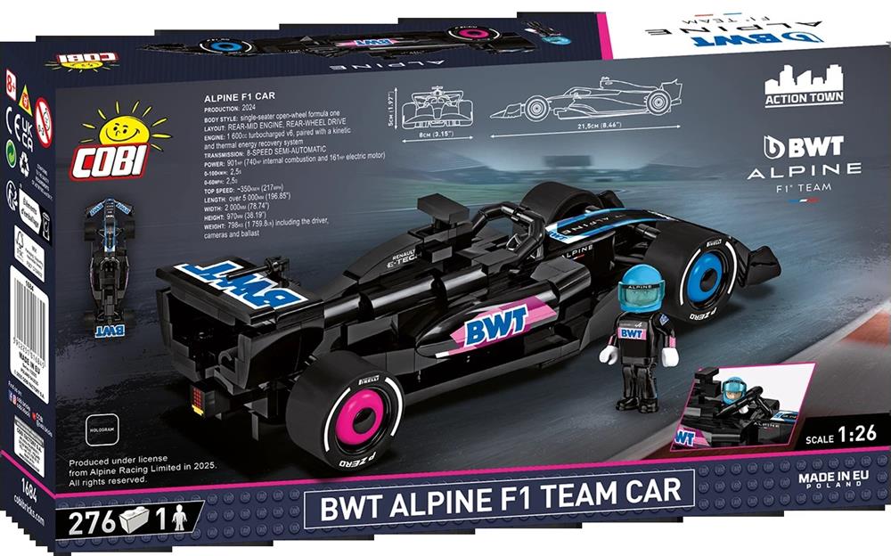 COBI CARS BWT ALPINE F1 TEAM CAR 1684 COBI CARS BWT ALPINE F1 TEAM CAR 1684