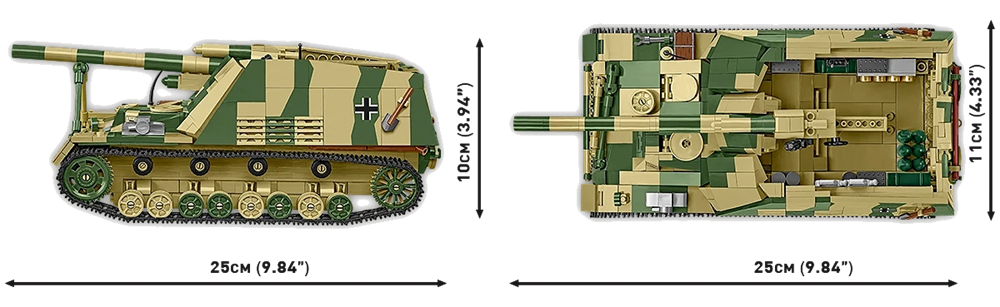 COBI HISTORICAL COLLECTION WWII PANZERHAUBITZE HUMMEL (SD.KFZ.165) 2663 COBI HISTORICAL COLLECTION WWII PANZERHAUBITZE HUMMEL (SD.KFZ.165) 2663