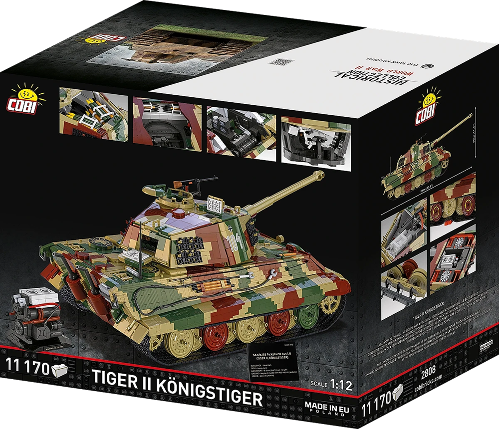 COBI HISTORICAL COLLECTION WWII TIGER II KÖNIGSTIGER 2808 COBI HISTORICAL COLLECTION WWII TIGER II KÖNIGSTIGER 2808