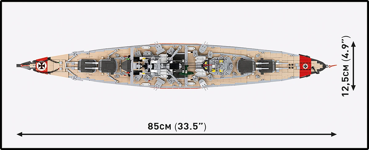 COBI HISTORICAL COLLECTION WWII BATTLESHIP BISMARCK 4860 COBI HISTORICAL COLLECTION WWII BATTLESHIP BISMARCK 4860