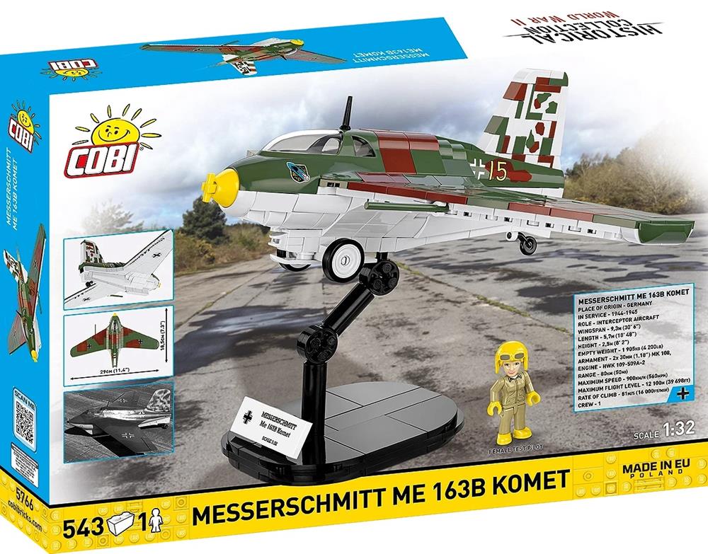 COBI HISTORICAL COLLECTION WWII MESSERSCHMITT ME 163B KOMET 5766 COBI HISTORICAL COLLECTION WWII MESSERSCHMITT ME 163B KOMET 5766