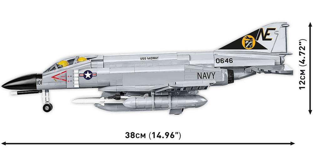 COBI ARMED FORCES F-4 PHANTOM II - USS MIDWAY 5897 COBI ARMED FORCES F-4 PHANTOM II - USS MIDWAY 5897