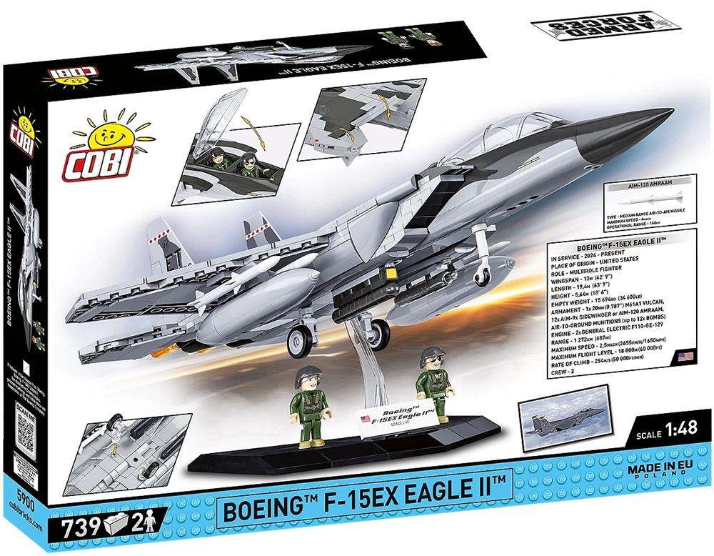 COBI ARMED FORCES BOEING F-15EX EAGLE II 5900 COBI ARMED FORCES BOEING F-15EX EAGLE II 5900