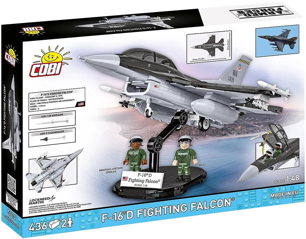 COBI ARMED FORCES F-16D FIGHTING FALCON 5914