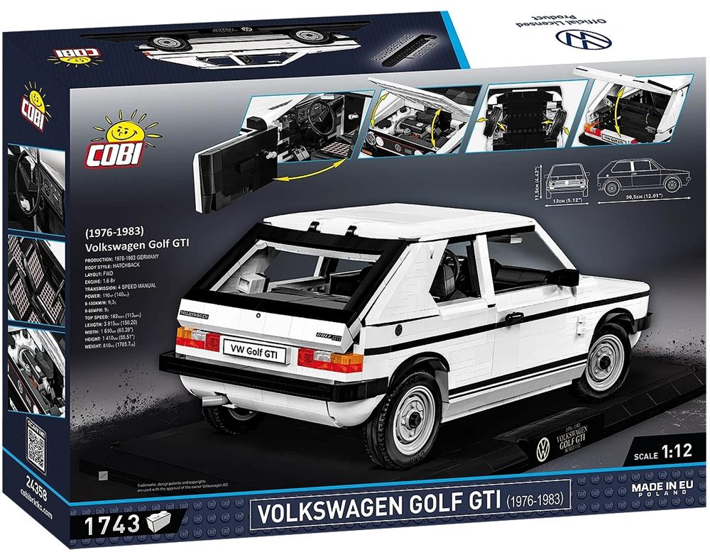 COBI CARS VOLKSWAGEN GOLF GTI (1976-1983) - EXECUTIVE EDITION 24358 COBI CARS VOLKSWAGEN GOLF GTI (1976-1983) - EXECUTIVE EDITION 24358