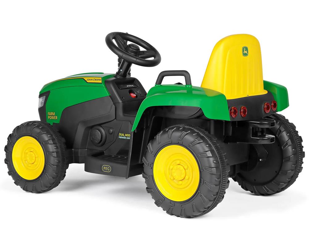 PEG PEREGO TRATTORE JOHN DEERE FARM POWER CON RIMORCHIO IGOR0120 PEG PEREGO TRATTORE JOHN DEERE FARM POWER CON RIMORCHIO IGOR0120