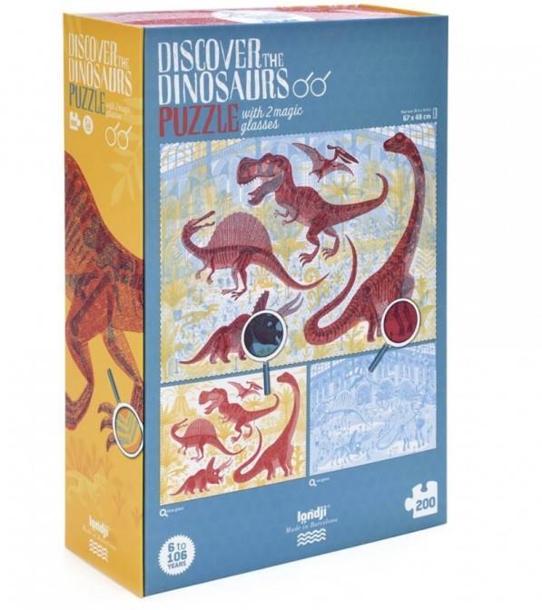 LONDJI PUZZLE DISCOVER THE DINOSAURUS 200 PZ PZ393U LONDJI PUZZLE DISCOVER THE DINOSAURUS 200 PZ PZ393U