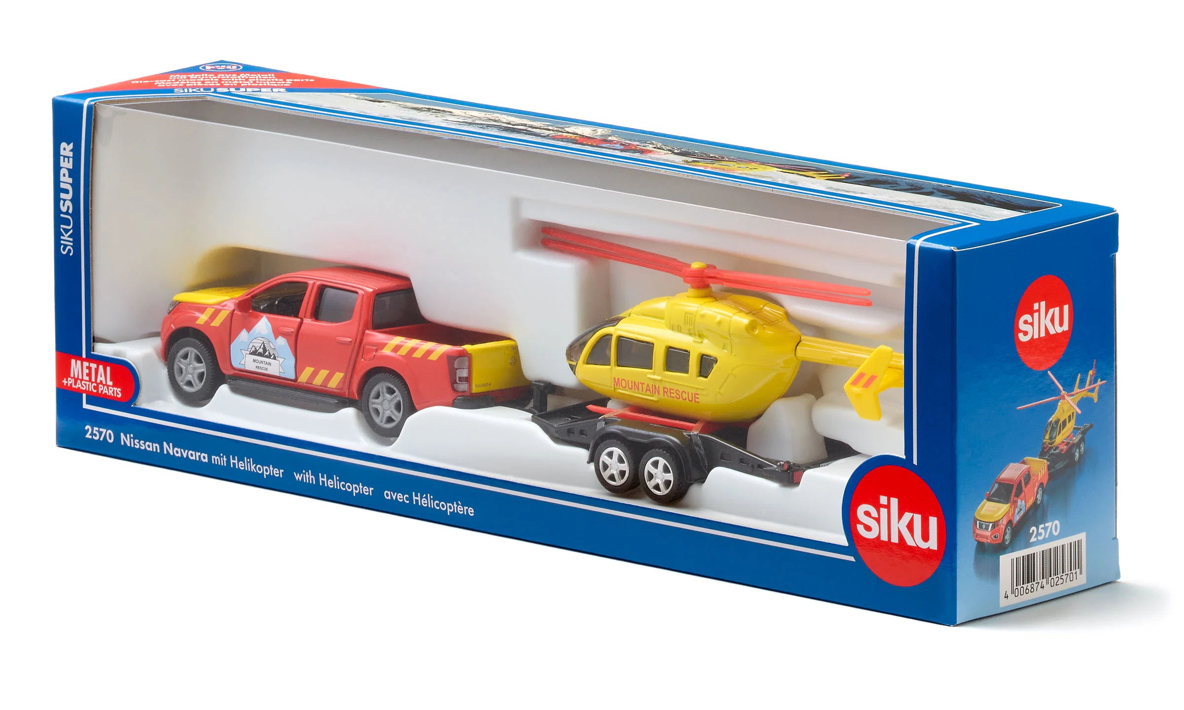 SIKU NISSAN NAVARA CON ELICOTTERO 2570