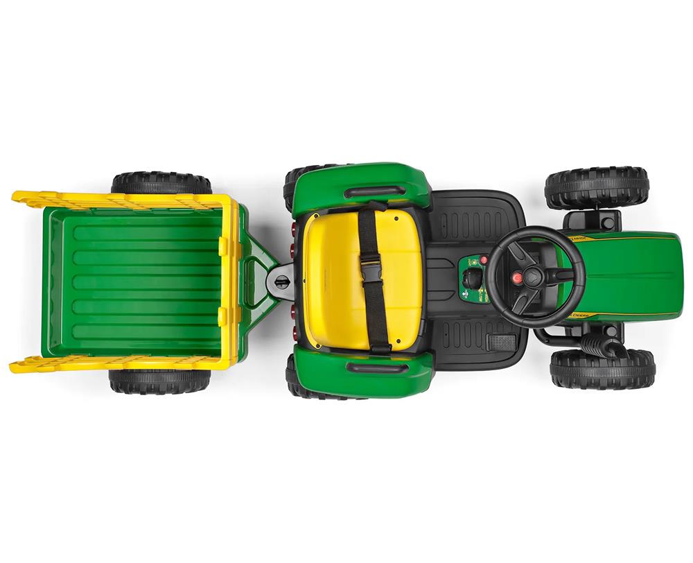 PEG PEREGO TRATTORE JOHN DEERE FARM POWER CON RIMORCHIO IGOR0120 PEG PEREGO TRATTORE JOHN DEERE FARM POWER CON RIMORCHIO IGOR0120