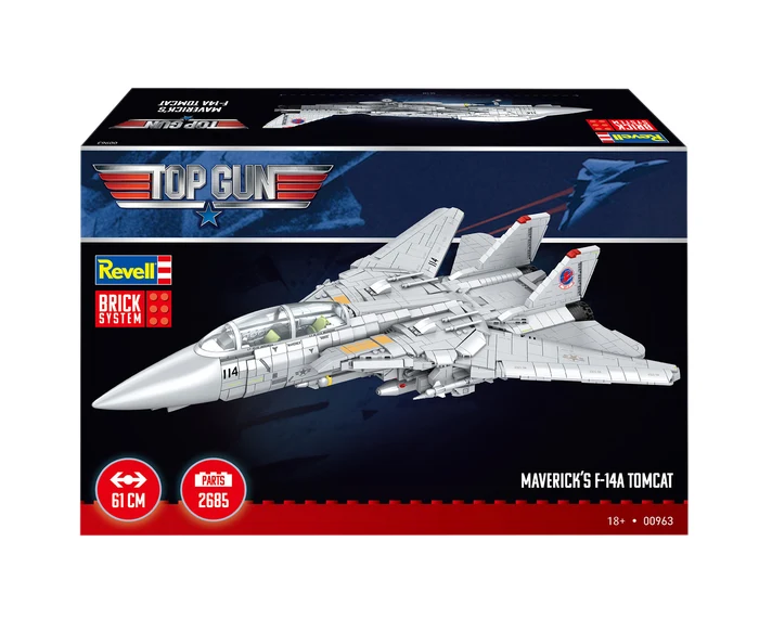 REVELL MAVERICK'S F-14A TOMCAT ''TOP GUN'' - BRICK SYSTEM 00963 REVELL MAVERICK'S F-14A TOMCAT ''TOP GUN'' - BRICK SYSTEM 00963