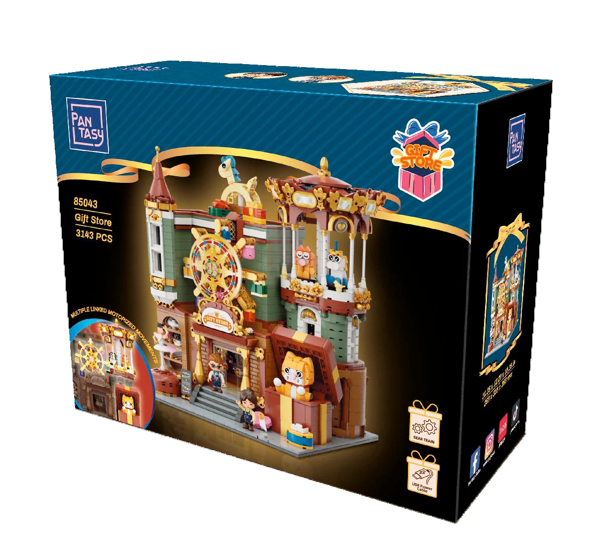 PANTASY SET DI MATTONCINI EDIFICI MODULARI - IL NEGOZIO DI REGALI PAN85043 PANTASY SET DI MATTONCINI EDIFICI MODULARI - IL NEGOZIO DI REGALI PAN85043
